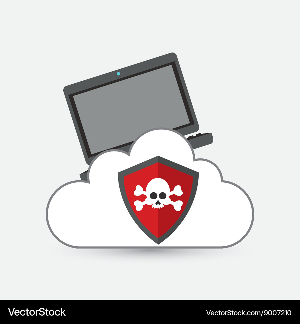 Security system design technology icon isolated Vector Image