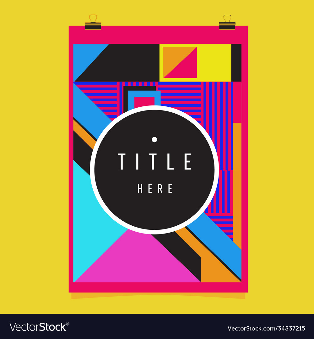 Abstract colorful geometric pattern background vector image Abstract colorful geometric pattern background