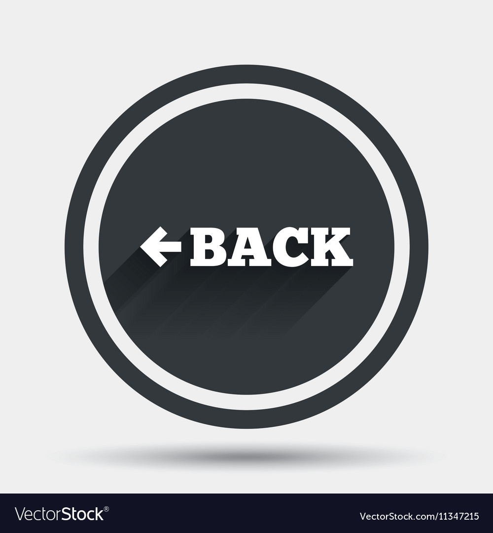 Arrow sign icon back button navigation symbol