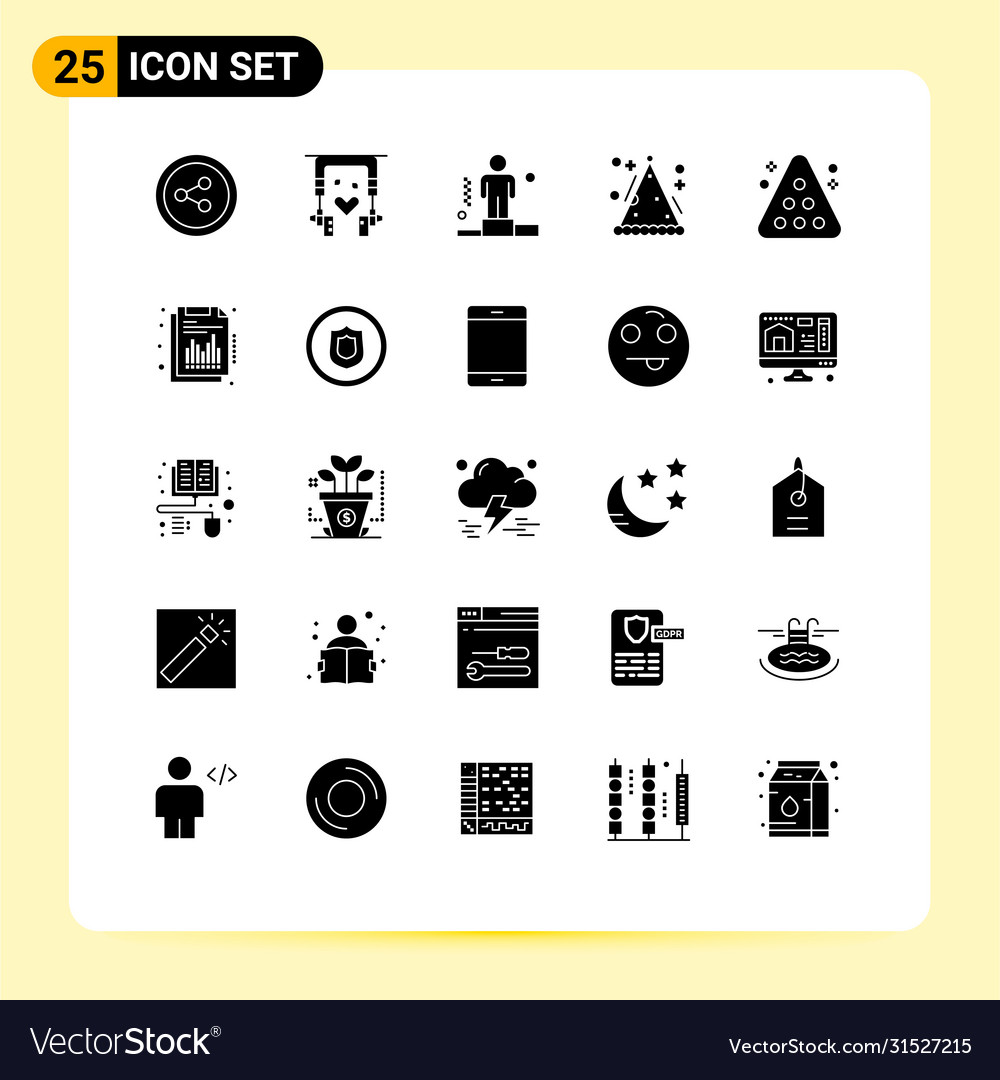 Group 25 solid glyphs signs and symbols