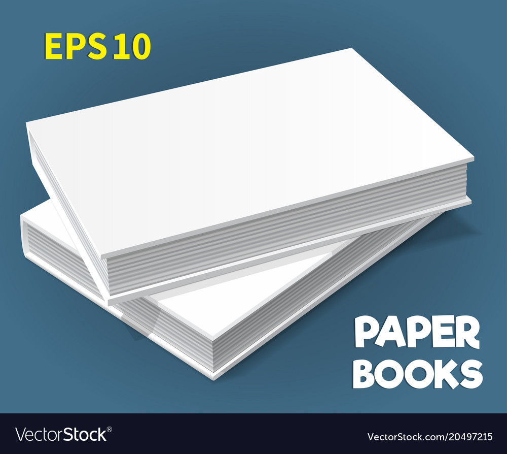 Mock Ups Of Paper Books 07 Royalty Free Vector Image