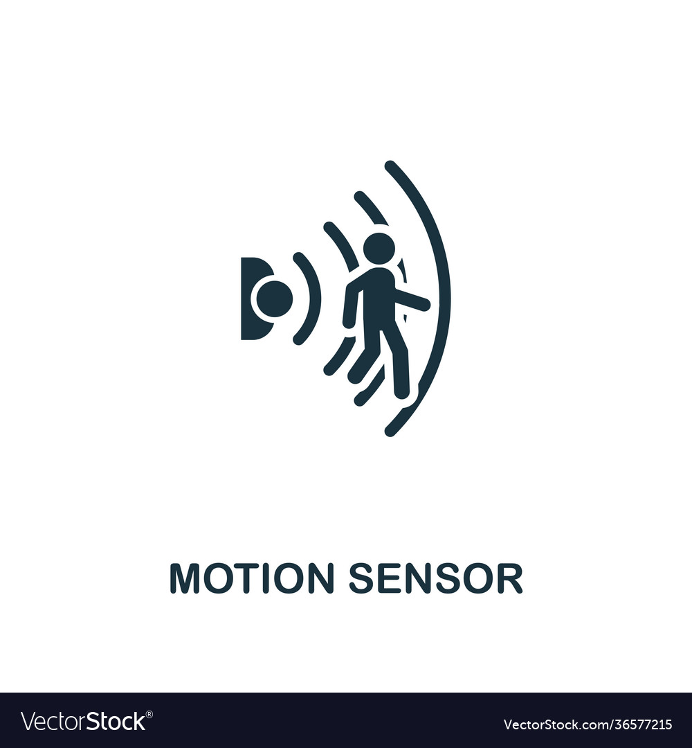 Motion sensor icon creative element design from