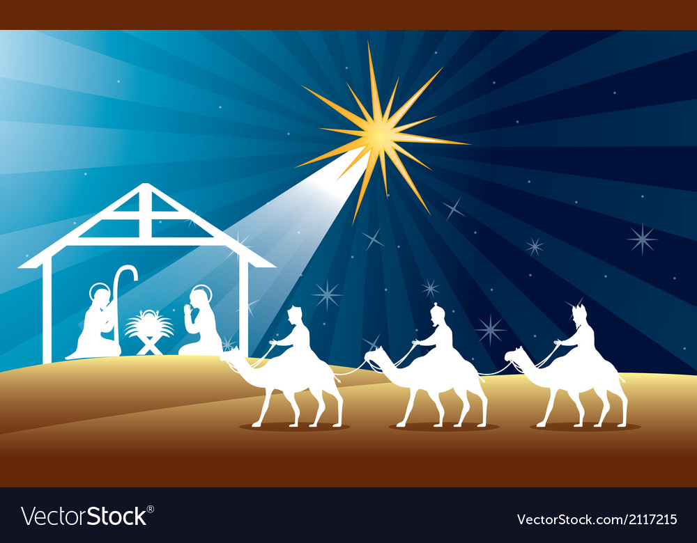Nativity Scene with Wise Men