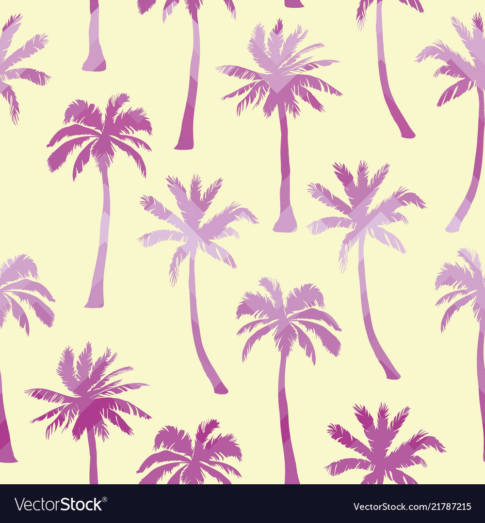 Palm tree pattern seamless hand drawn textures