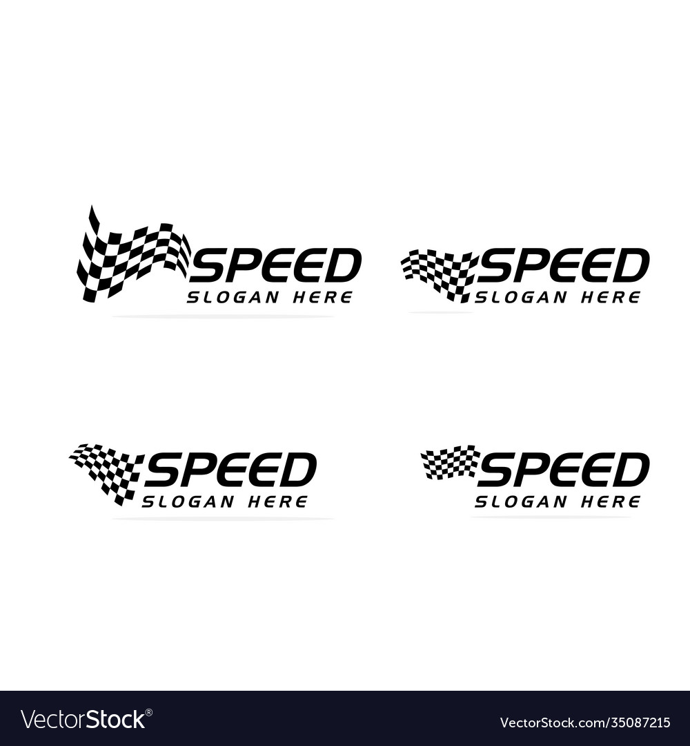 Race flag icon simple design logo Royalty Free Vector Image