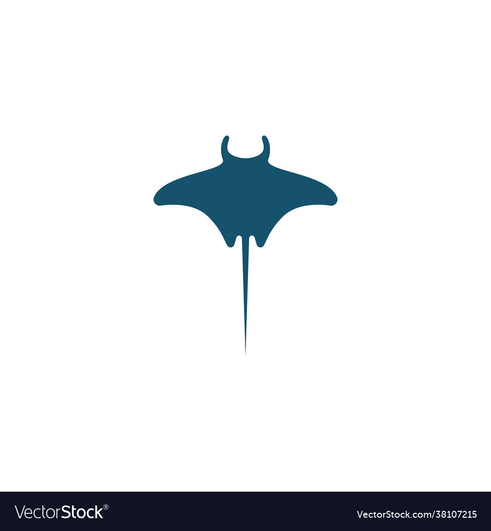 Stingray icon logo design concept template Vector Image