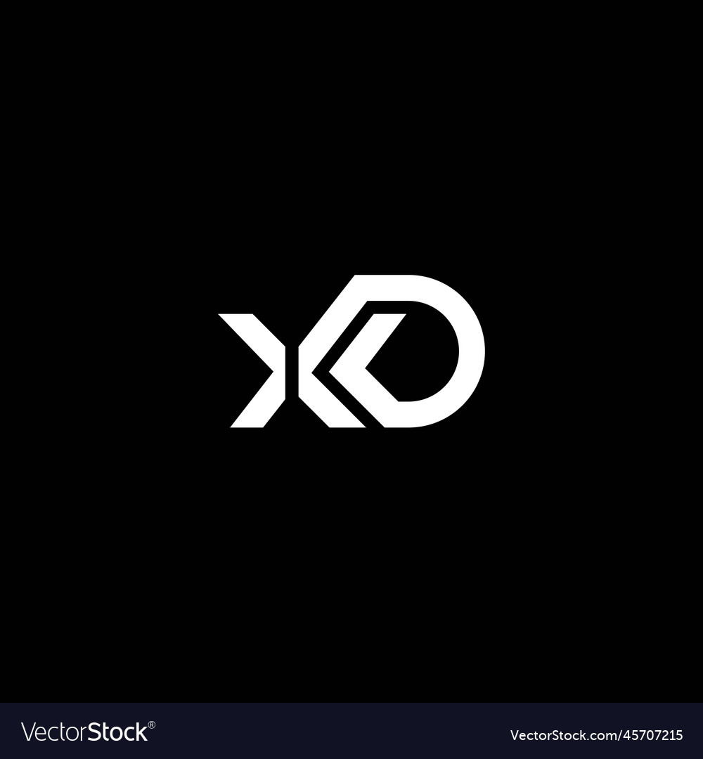 Xd or dx abstract outstanding professional Vector Image