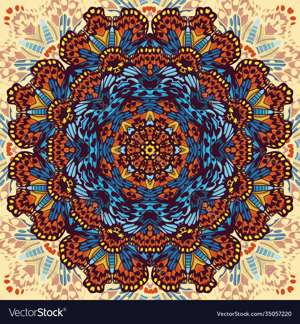 Beautiful circular background fractal image