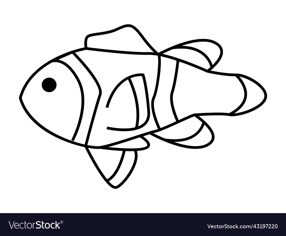 Clownfish Sealife Animal Royalty Free Vector Image