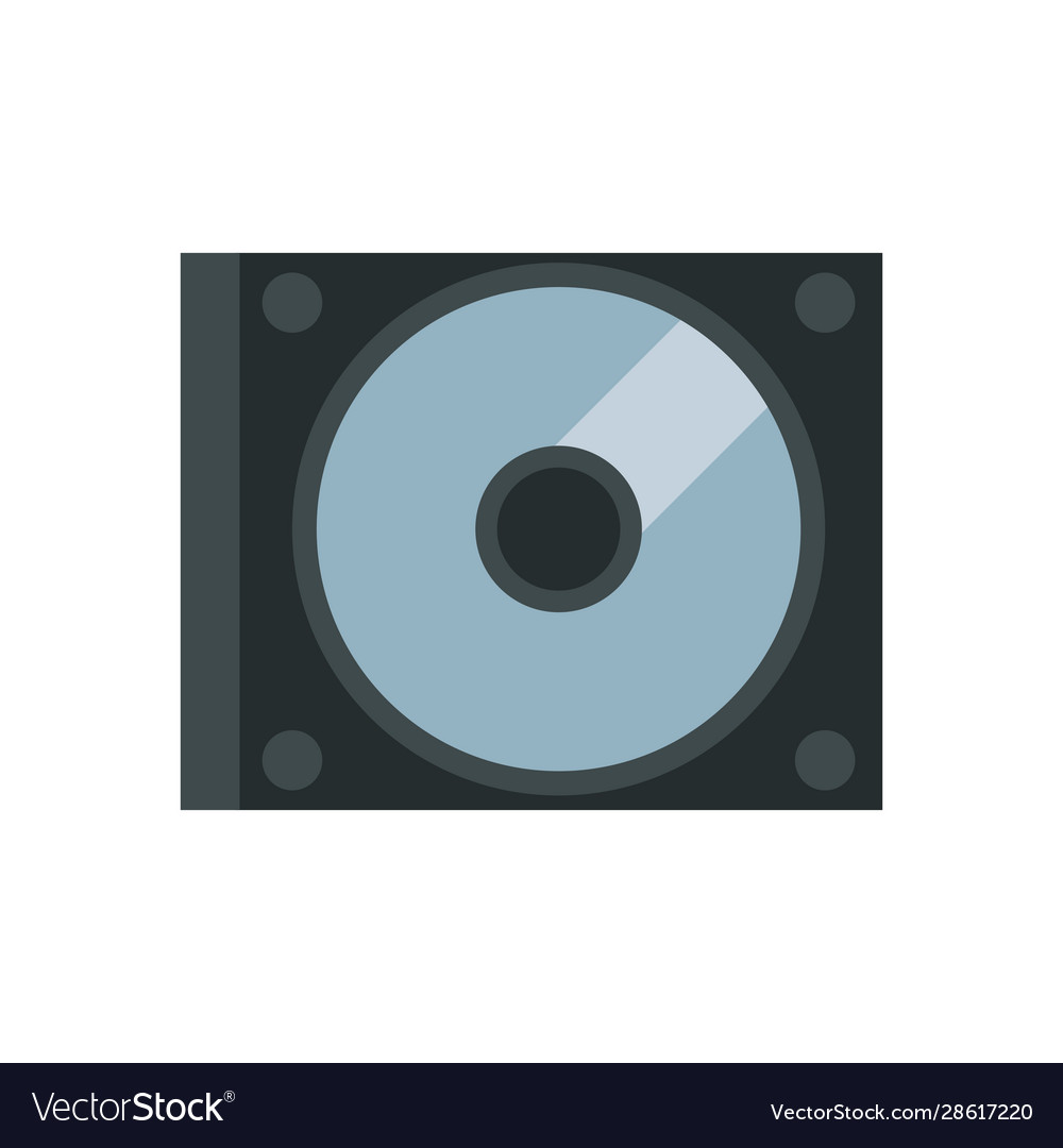 Compact disk device isolated icon