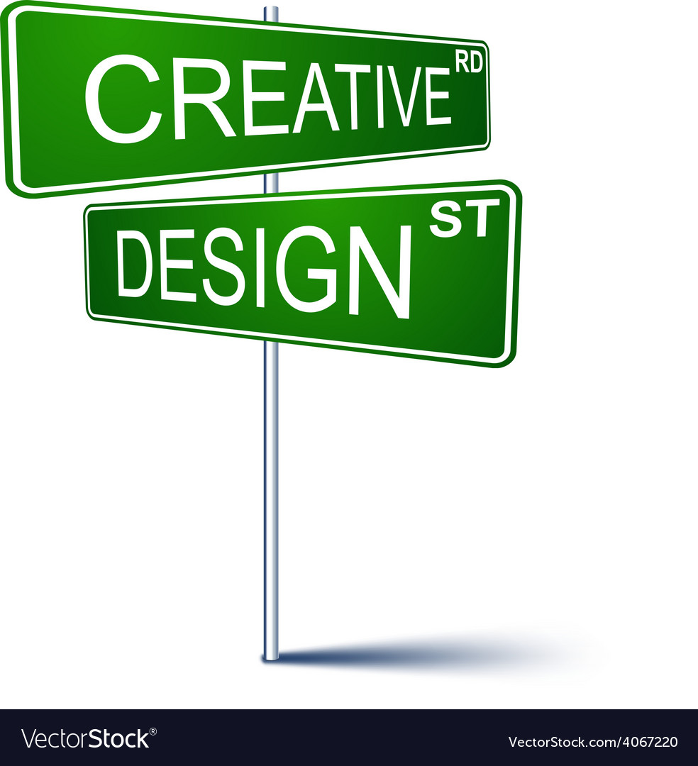 Creative-design direction sign