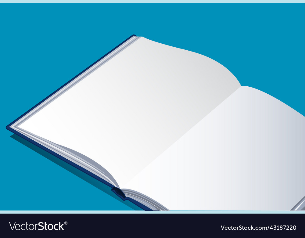 Empty open notebook background
