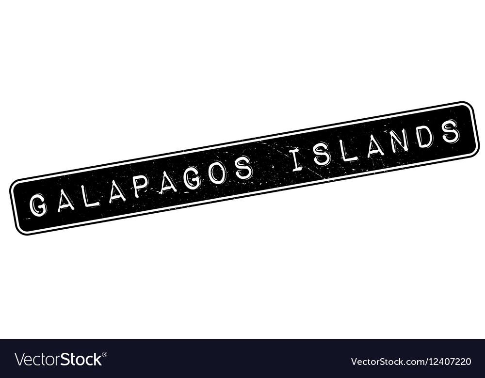 Galapagos Inseln Gummistempel