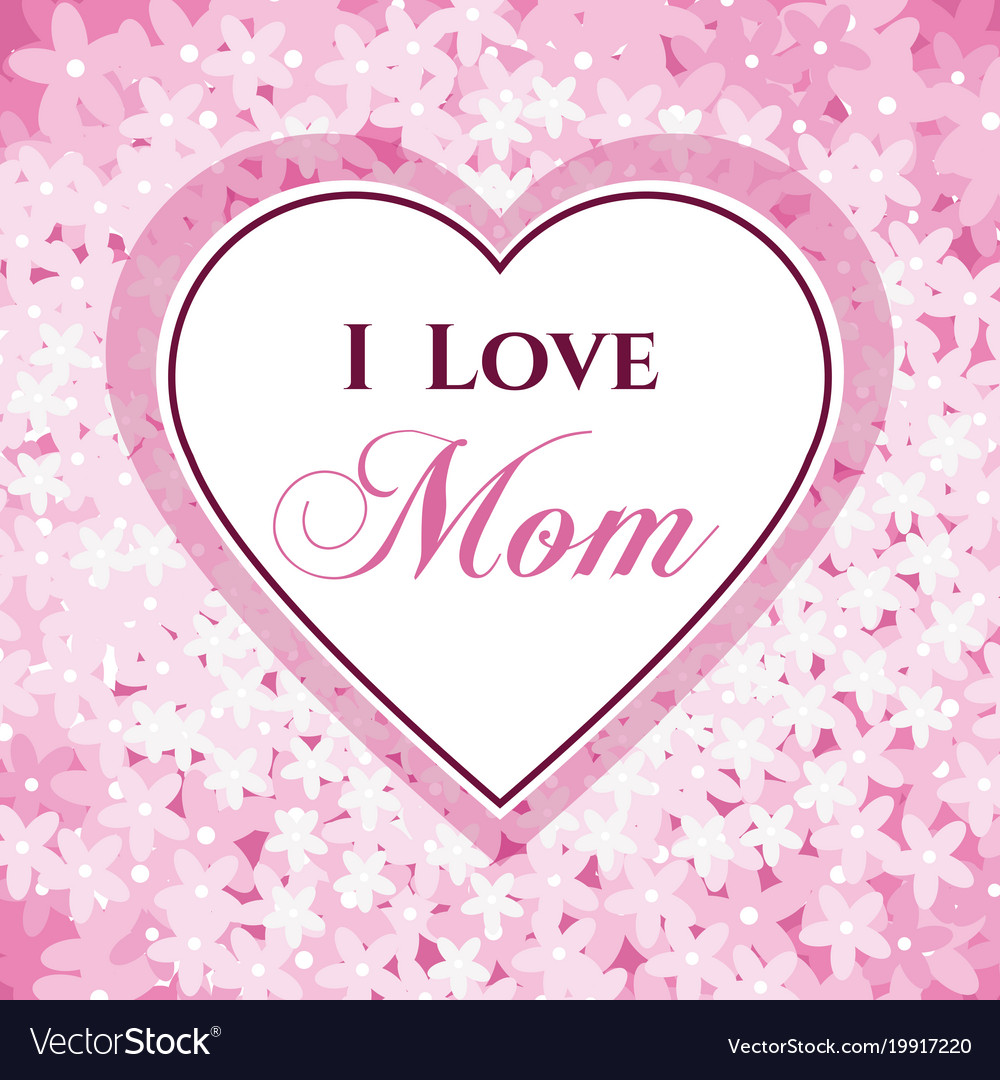 Happy Mothers Day Card Royalty Free Vector Image