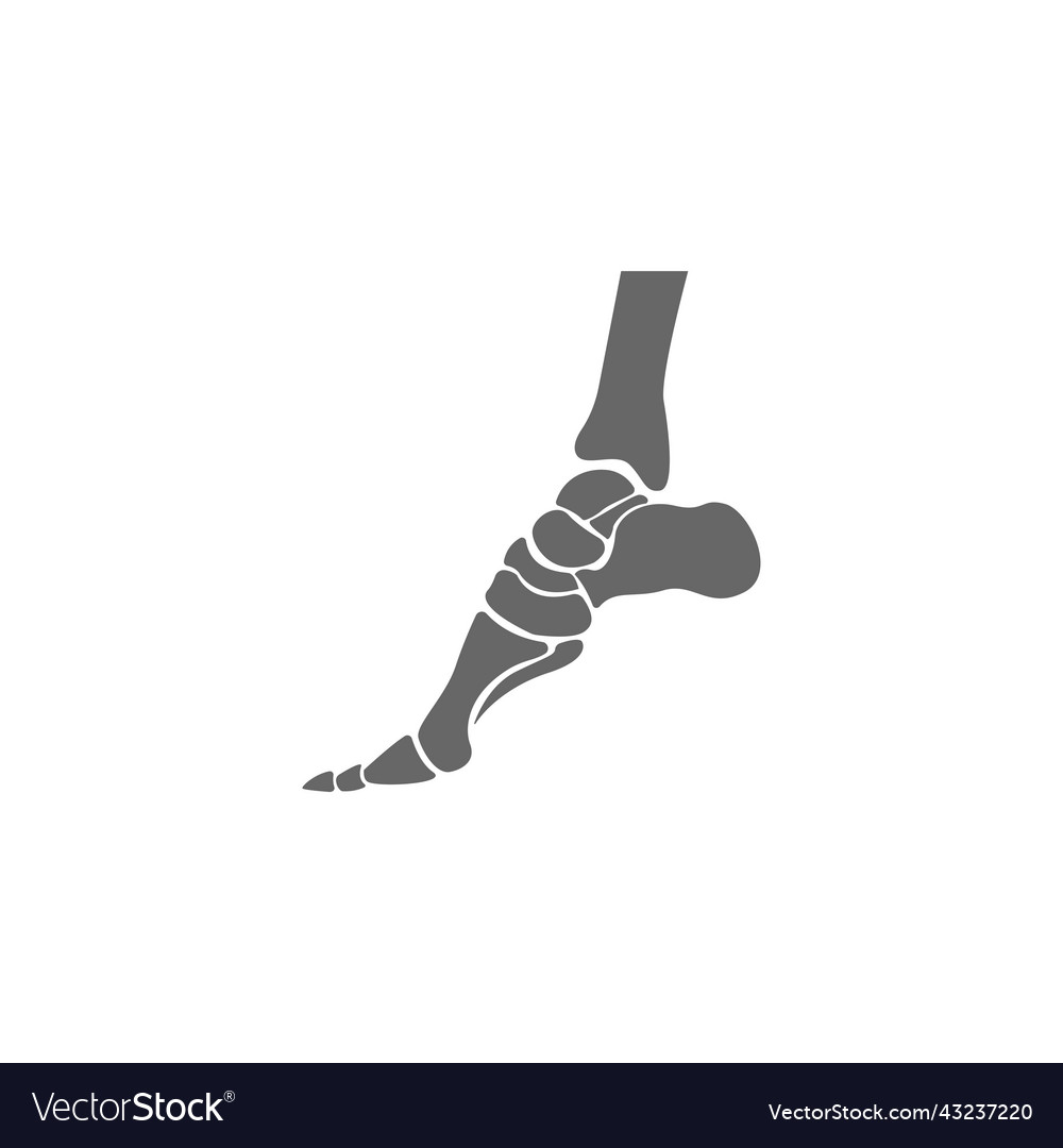 Human foot icon logo design