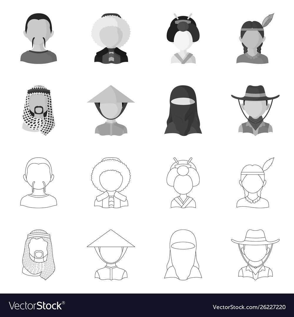 Isolated object imitator and resident icon set Vector Image Isolated object imitator and resident icon set