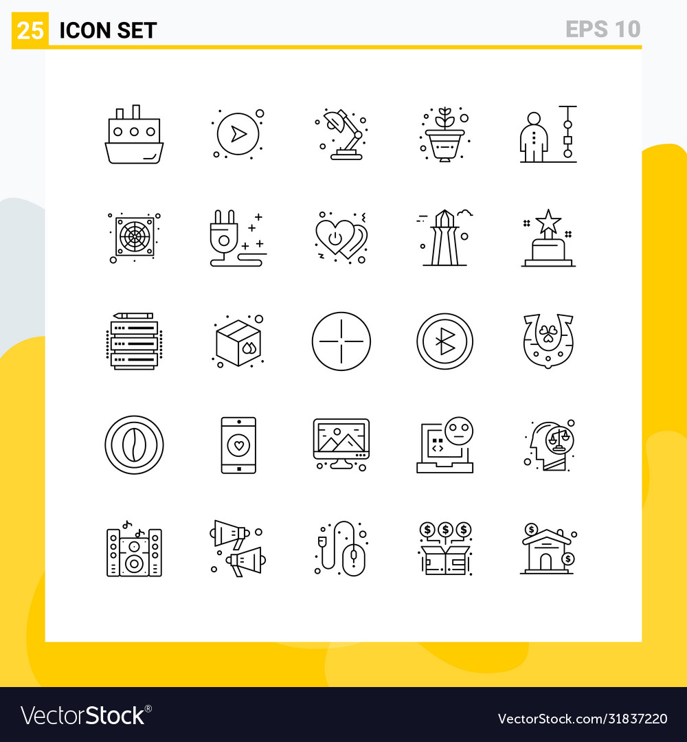 User interface pack 25 basic lines chart