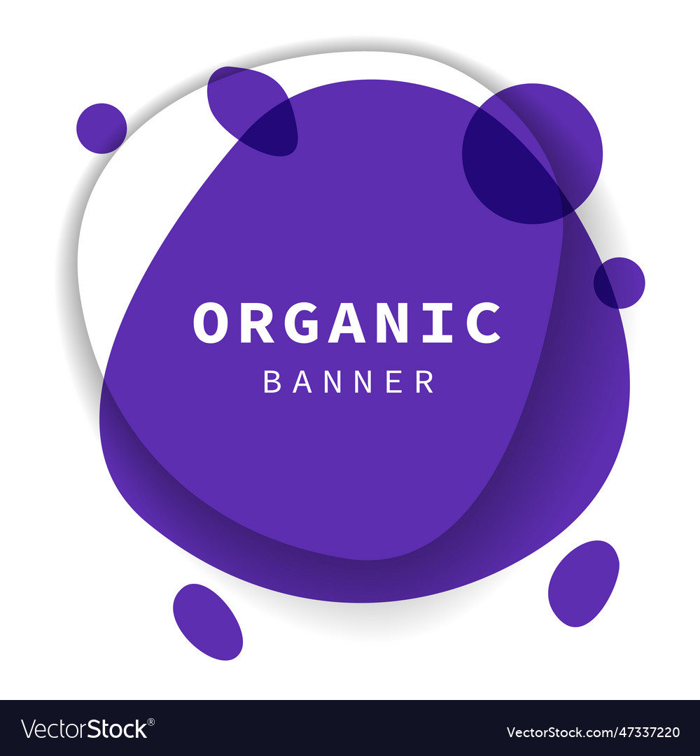 Violet abstract fluid elements vector image Violet abstract fluid elements