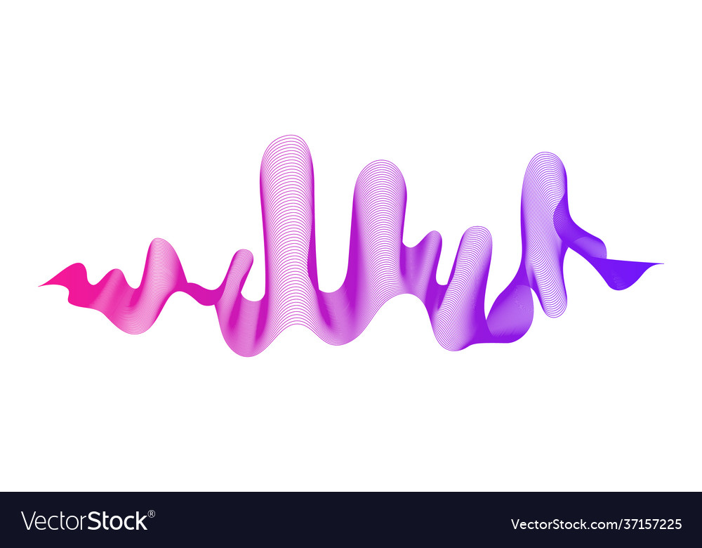 Abstract backdrop with colorful wave gradient vector image Abstract backdrop with colorful wave gradient