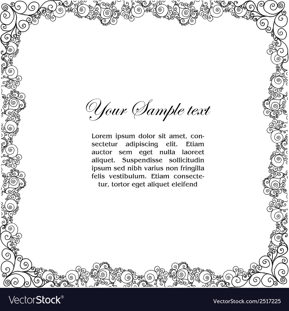 Border Royalty Free Vector Image - VectorStock