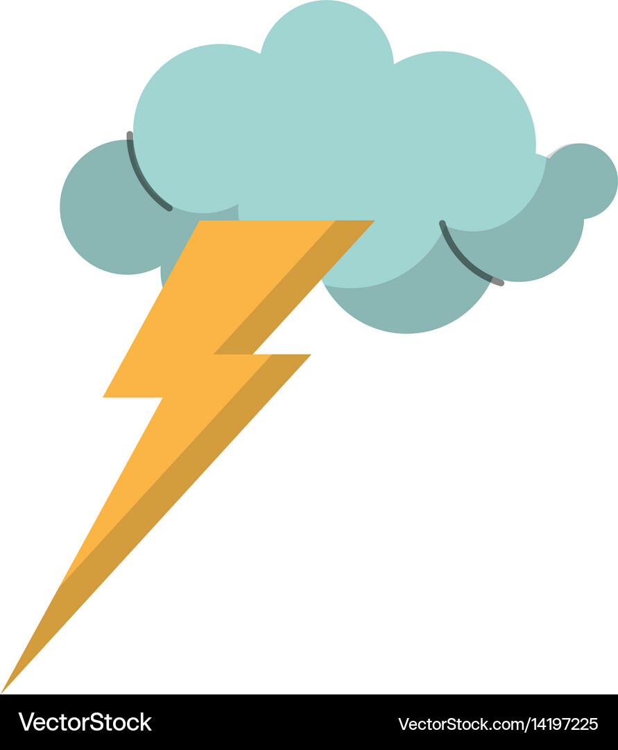 Cloud lightning idea icon Royalty Free Vector Image