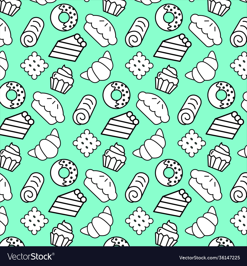Colored pattern and texture background for bakery vector image Colored pattern and texture background for bakery