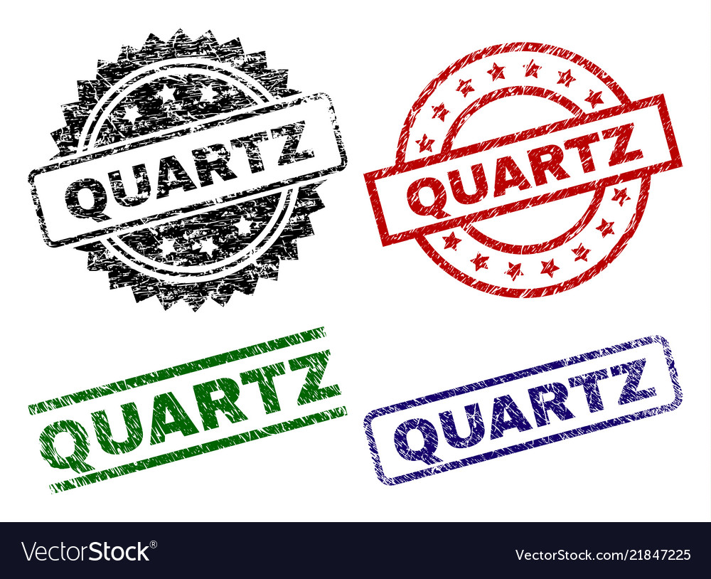 Geschädigte strukturierte Quarzsiegelstempel