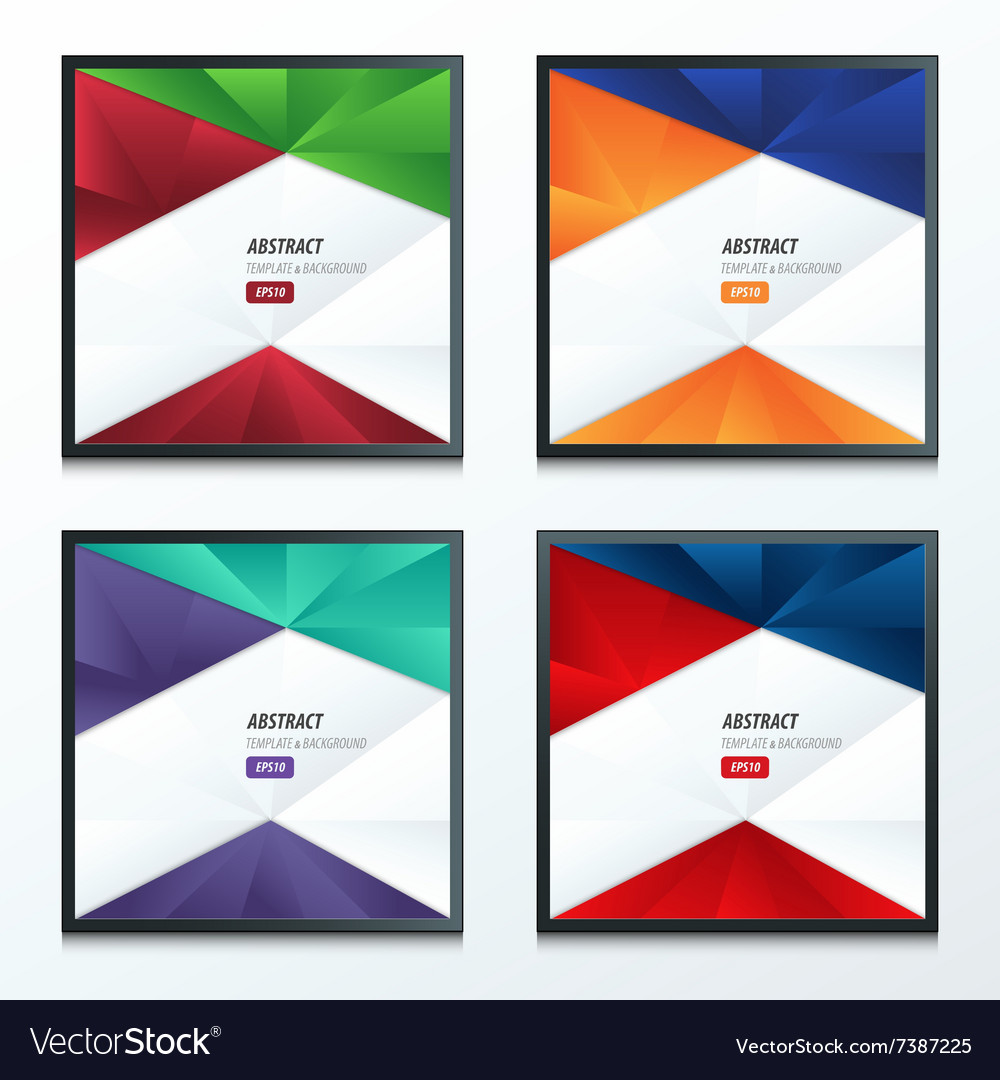 Design crumpled paper 2 color style set