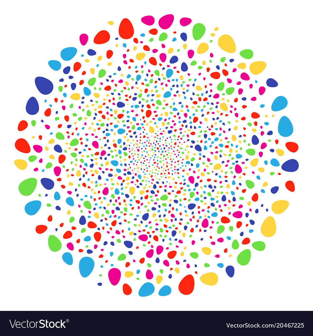 Eierdekoration rund Cluster