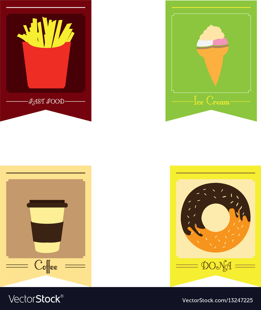 Fast food menu