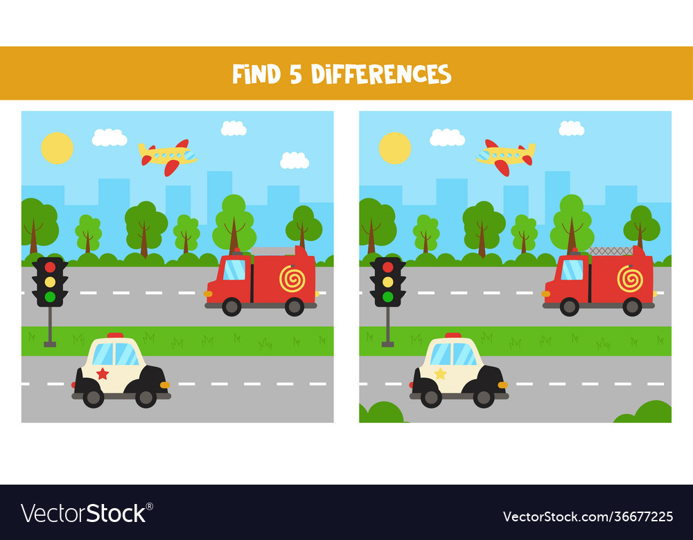 Find five differences between pictures