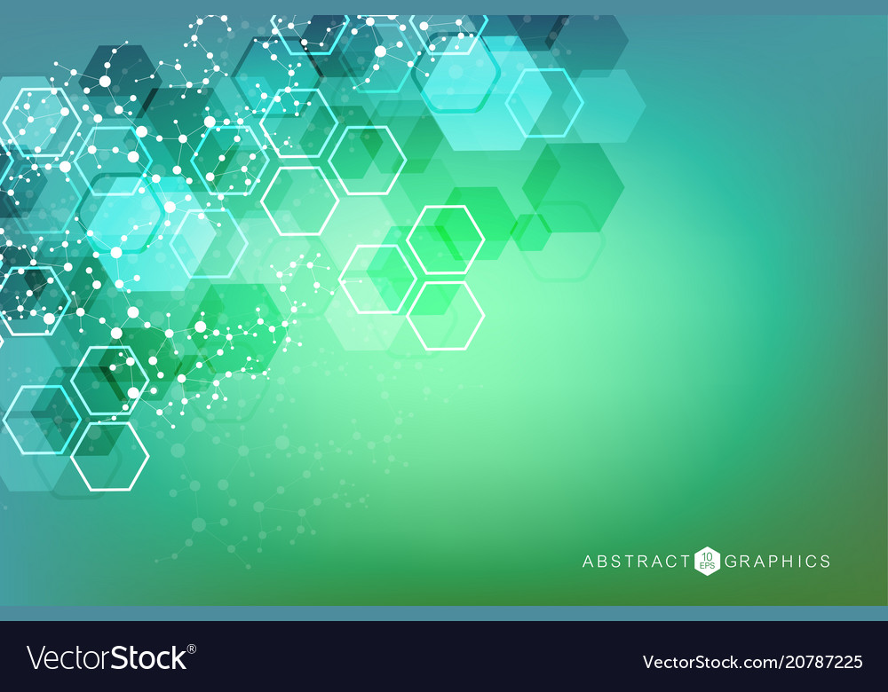 Geometric abstract background with connected line vector image Geometric abstract background with connected line