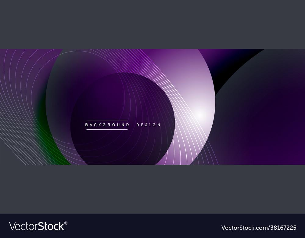 Gradient circles with shadows techno