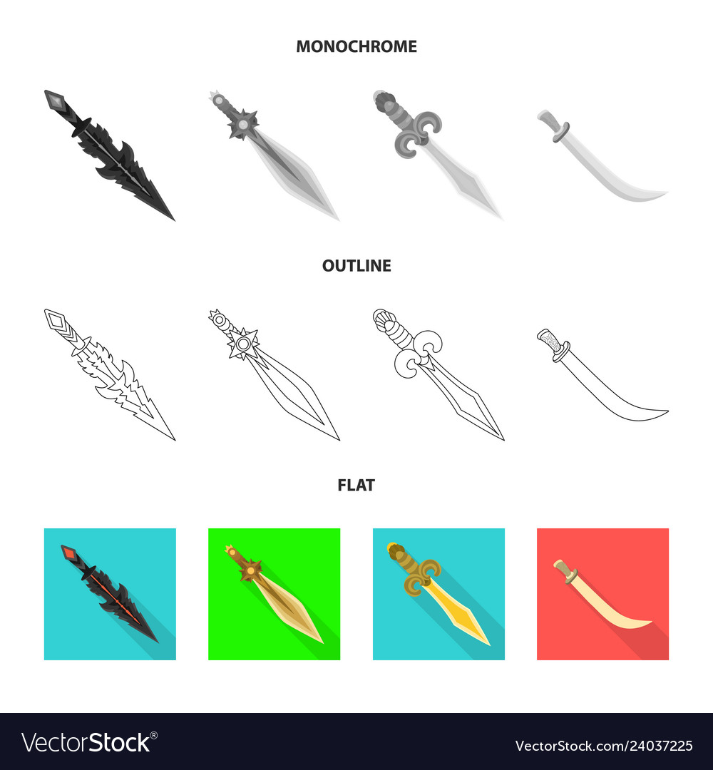 Isolated object of game and armor sign set
