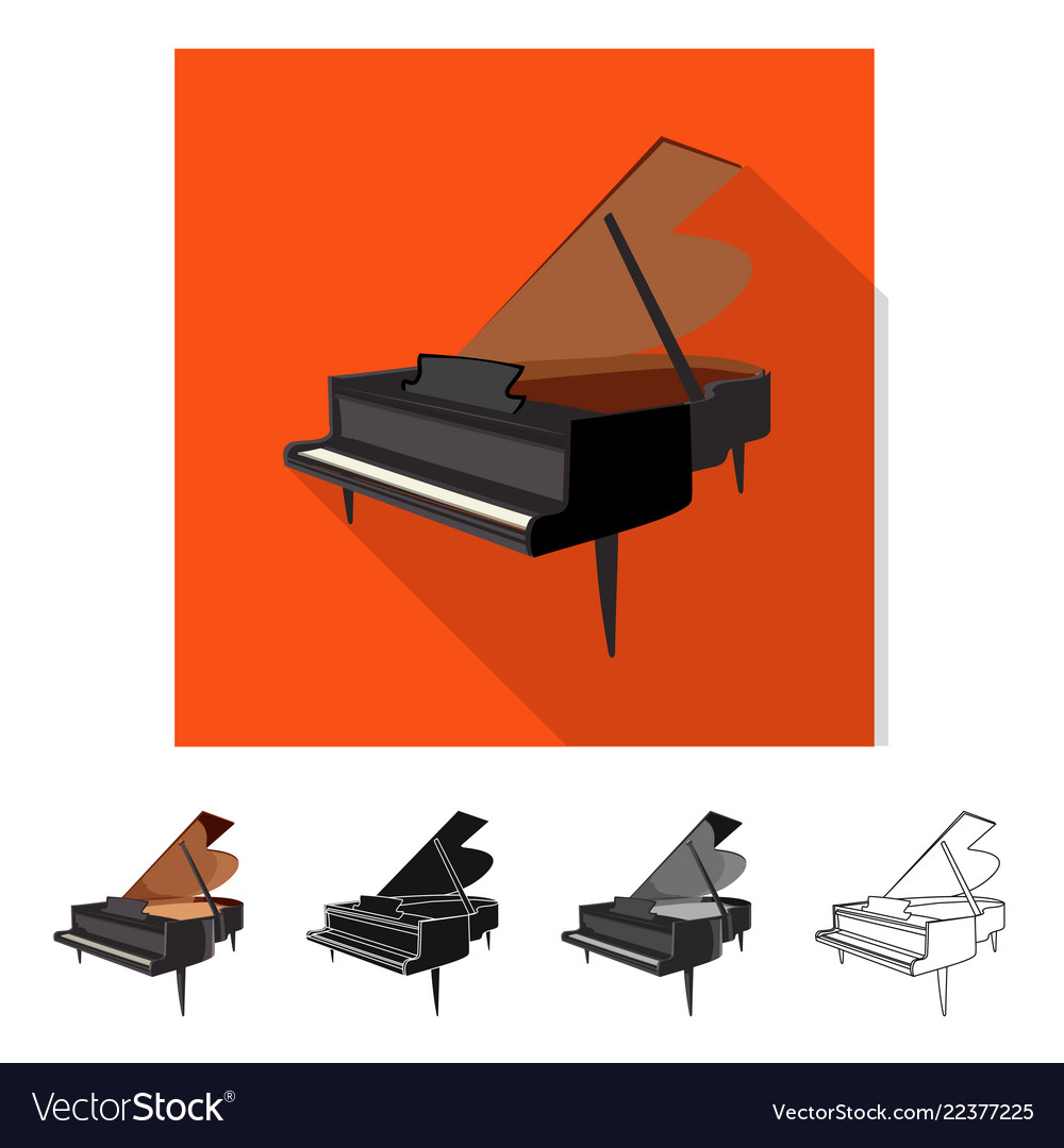 Isolated object of music and tune logo collection