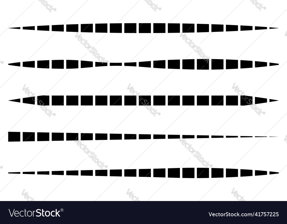 Line stripe element with distorted deformed effect