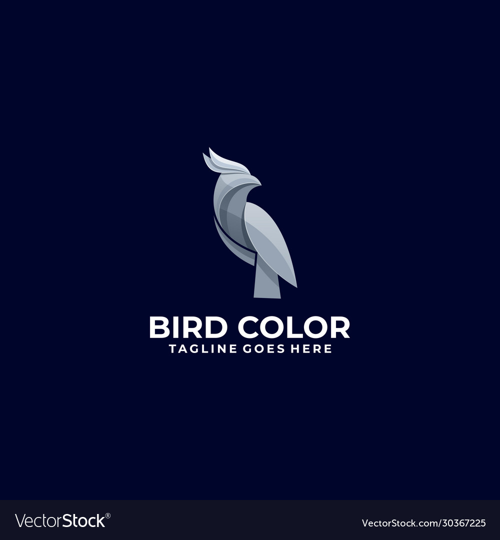 Logo bird gradient colorful style