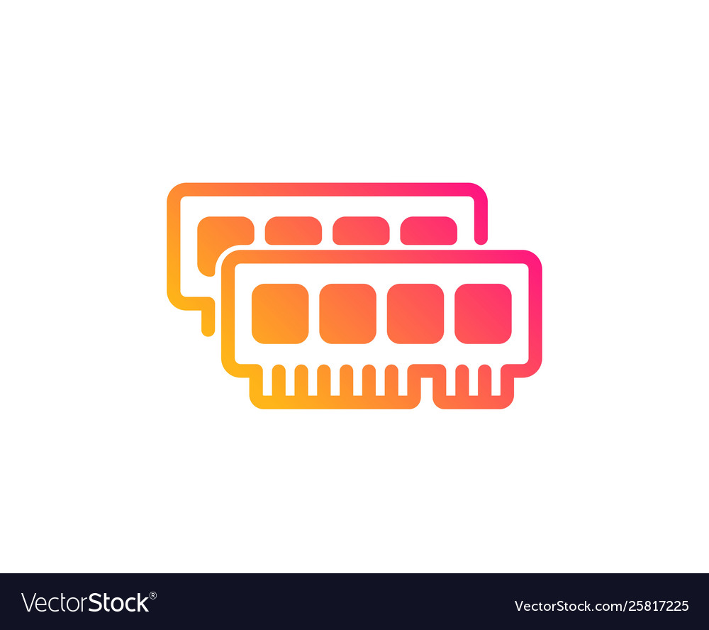 Ram-Symbol Computer zufälligen Zugriff Speicher-Komponente