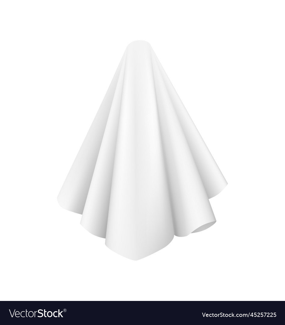 Realistic cloth covered object Royalty Free Vector Image