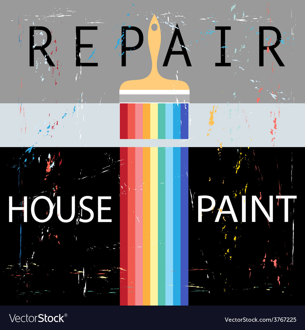 Repair with paint brush