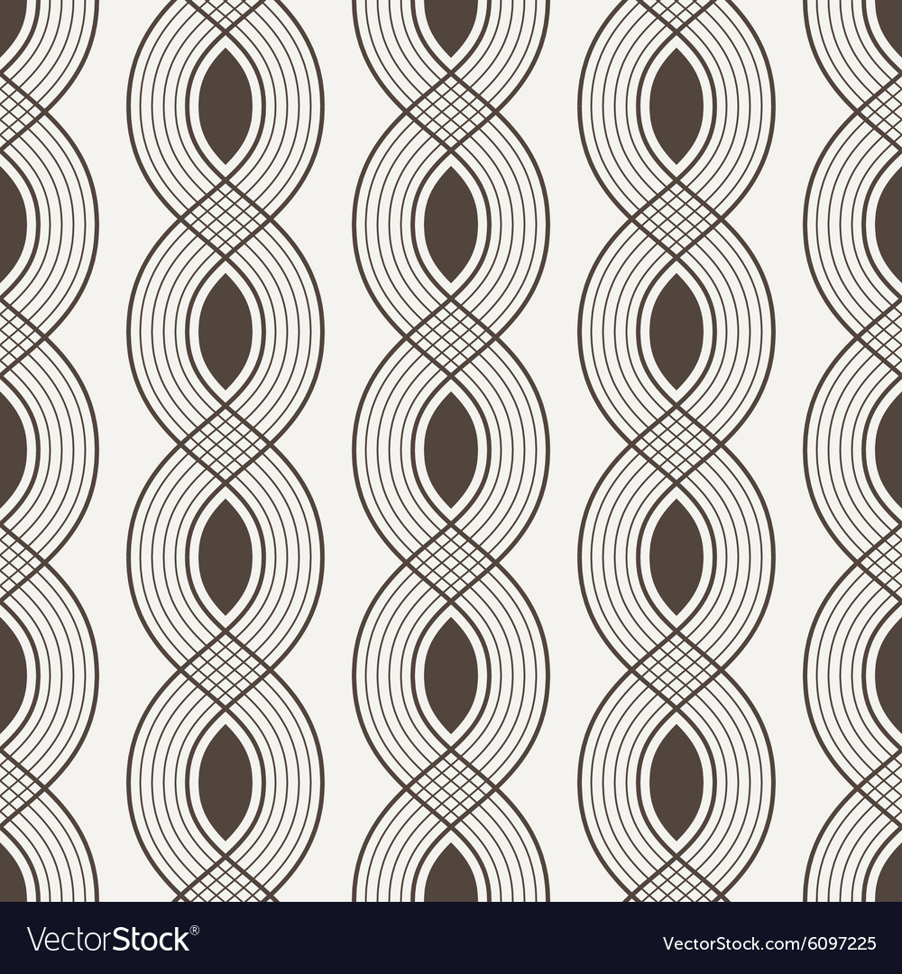 Seamless pattern of interwoven lines