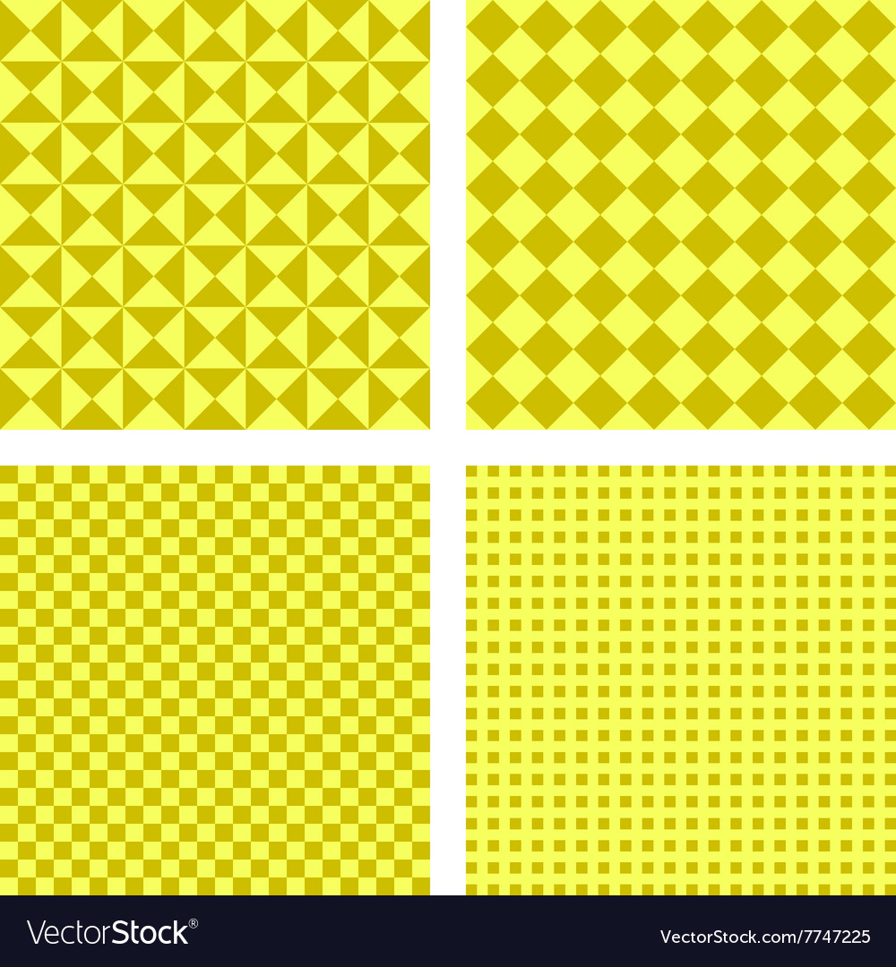 Simple yellow pattern background set