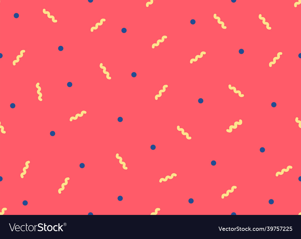 With confetti seamless pattern in minimal style