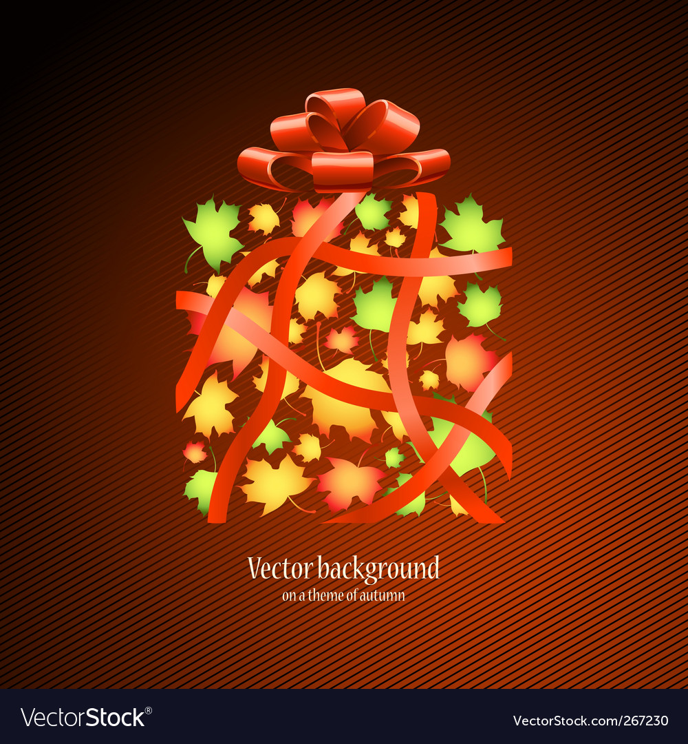 Background for design on a theme autumn