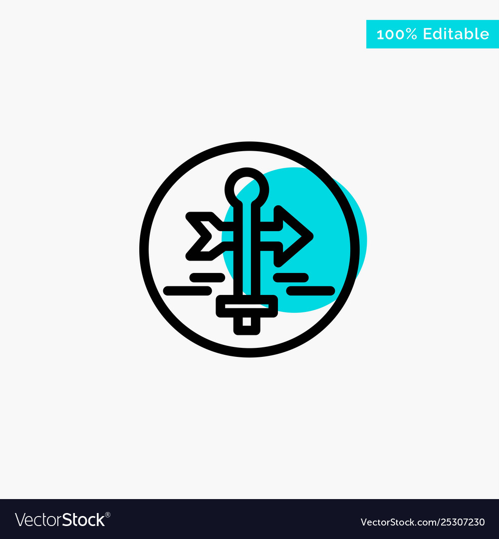 Board guide map pointer travel turquoise