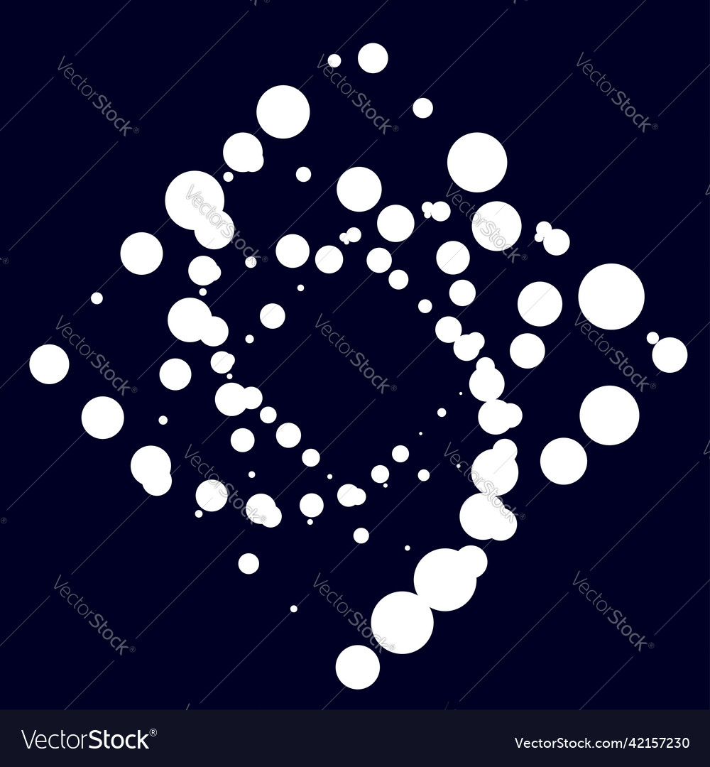 Circles random scattered shapes element