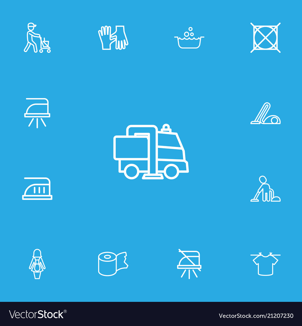 Cleanup Icons - Line Style Set