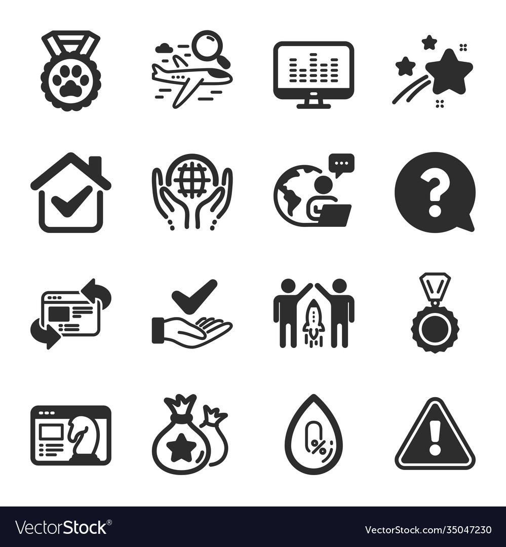 Set business icons such as seo strategy