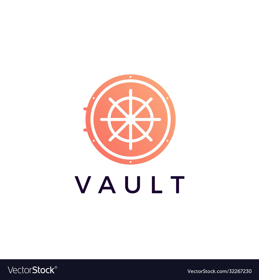 Vault locker logo icon