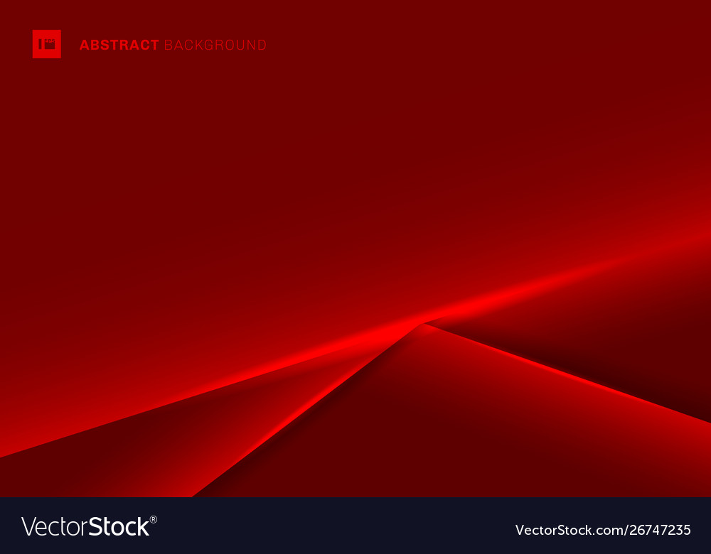 Abstract template red frame layout metallic light vector image Abstract template red frame layout metallic light